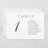 スクリプト水平文字テーブル番号座席表 招待状 (裏面)