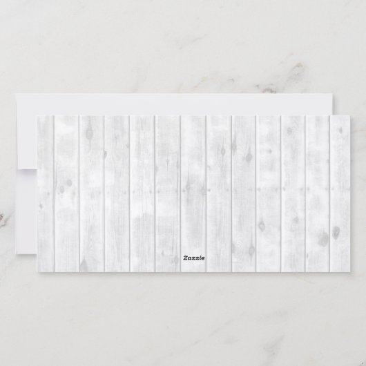 スクリプト白木6枚フォトコラージクリスマス シーズンカード (裏面)