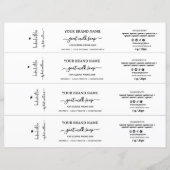 スクリプト白黒ソープベリーバンドラップラベル (正面)