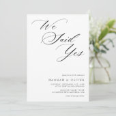 スクリプト白黒書私たちはYesの言っ結婚た 招待状 (スタンド正面)