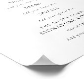 スクリプト白黒結婚のドリンクバー記号 ポスター (角)