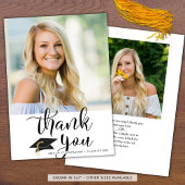 スクリプト白黒2写真卒業ありがとう サンキューカード