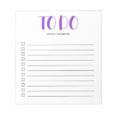 スクリプト紫のメモはっきりした帳を一覧表示するには ノートパッド (正面)