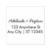 スクリプト結婚のアドレス セルフインキングスタンプ (デザイン)