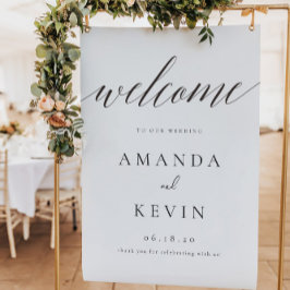 スクリプト結婚のウェルカムサイン ポスター