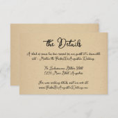 スクリプト結婚の情報詳細エンクロージャカード エンクロージャーカード (正面/裏面)