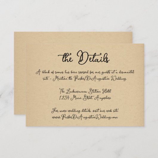 スクリプト結婚の情報詳細エンクロージャカード エンクロージャーカード (正面/裏面)