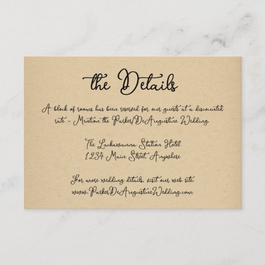 スクリプト結婚の情報詳細エンクロージャカード エンクロージャーカード (正面)