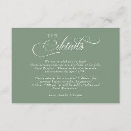 スクリプト結婚の詳細 エンクロージャーカード