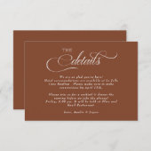 スクリプト結婚の詳細 エンクロージャーカード (正面/裏面)