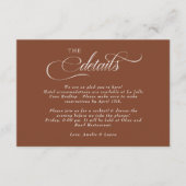 スクリプト結婚の詳細 エンクロージャーカード (正面)