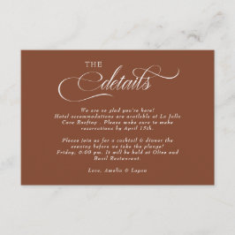 スクリプト結婚の詳細 エンクロージャーカード