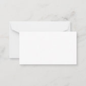 スクリプト結婚のWebサイト詳細QRコードエンクロージャ ノートカード (裏面)