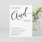 スクリプト結婚式招待状 招待状 (スタンド正面)