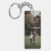 スクリプト署名の聞こえる写真 キーホルダー (正面左)