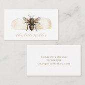 スクリプト署名パーソナライズされた金ゴールドBee コーリングカード (正面/裏面)