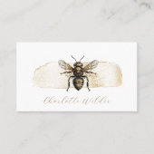 スクリプト署名パーソナライズされた金ゴールドBee コーリングカード (正面)