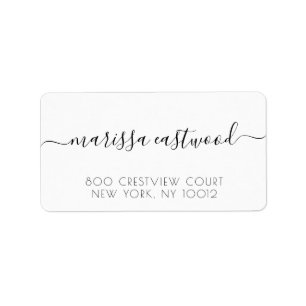 スクリプト署名名差出人住所 ラベル