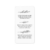 スクリプト自家製バニラ抽出指示ラベル ラベル (正面)