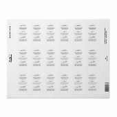 スクリプト自家製バニラ抽出指示ラベル ラベル (フルシート)