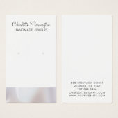 スクリプト虹色パールエッジイヤリングジュエリー (正面&裏面)