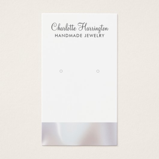 スクリプト虹色パールエッジイヤリングジュエリー (正面)