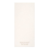 スクリプト赤面ピンクレザーサロンサービスメニュー ラックカード (裏面)