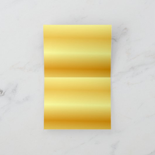 スクリプト金ゴールドテンプレートを書き込フェイクんでありがとう サンキューカード (内部)