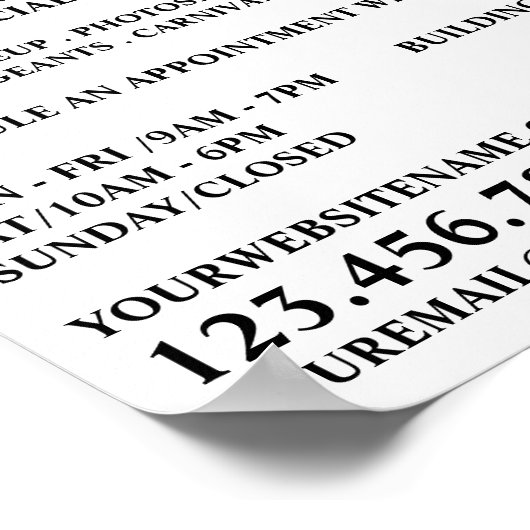 スクリプト銀箔ブラシストロークメイクアップアーティスト ポスター (角)