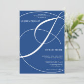 スクリプト青い写真の書結婚跡 招待状 (スタンド正面)