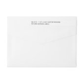 スクリプト24xカスタムDIYシン結婚の差出人住所 ラップアラウンドラベル (裏面)