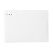 スクリプト24xカスタムDIYシン結婚の差出人住所 ラップアラウンドラベル (正面)