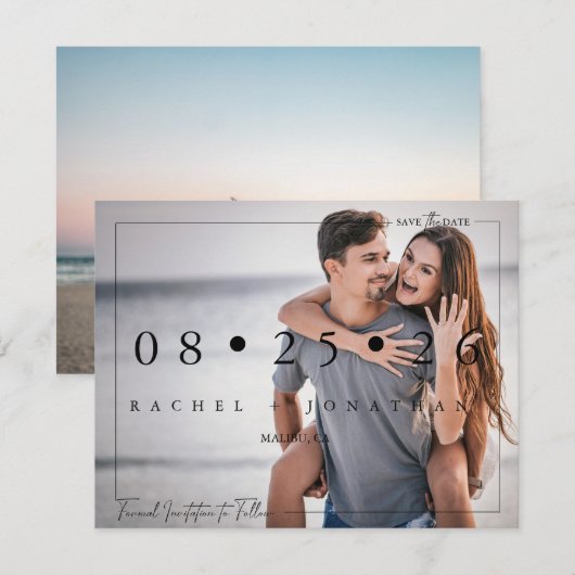 スクリプト2 フォト  | 日程おさえてね (正面/裏面)