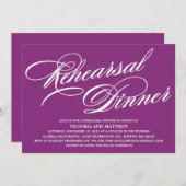 スクリプト2 |リハーサルディナー招待状 招待状 (正面/裏面)