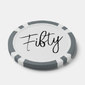 スクリプト50番目の誕生日 ポーカーチップ (シングル)