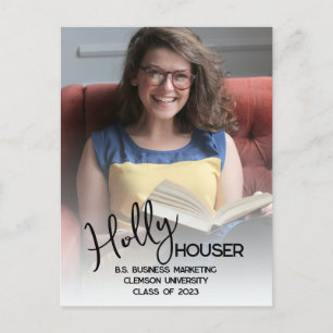 スクリプト5 フォト 卒業おめでとう ポストカード