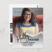 スクリプト5 フォト 卒業おめでとう ポストカード (正面/裏面)