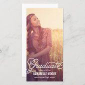 スクリプト·オーバーレイ卒業発表 案内状 (正面/裏面)