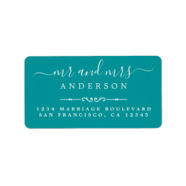 スクリプト・グリーン氏結婚の差出人住所 ラベル