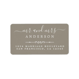 スクリプト・グレイ氏の結婚差出人住所 ラベル