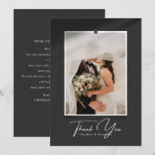 スクリプト フォト フレーム シャドウ エフェクト ありがとう カード (正面/裏面)