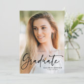 スクリプト フォト 卒業発表 招待状 (スタンド正面)