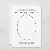 スクリプト フォト 卒業発表 招待状 (裏面)