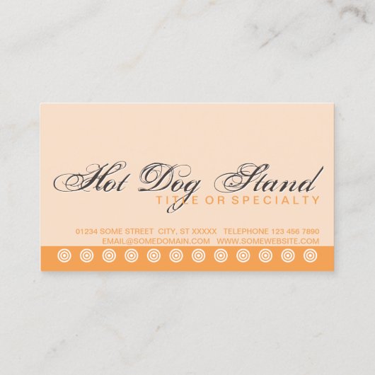 スクリプト・ホットドッグ顧客ロイヤリティカード ロイヤリティカード (裏面)