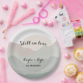 スクリプト ボホ 水彩 山 ペーパープレート (パーティー)