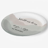 スクリプト ボホ 水彩 山 ペーパープレート (アングル)