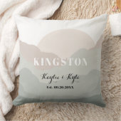 スクリプト ボホ 水彩 山 記念 枕 (ブランケット)