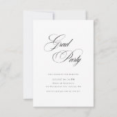 スクリプト マスター ディグリー ウェスタン 卒業写真 招待状 (裏面)