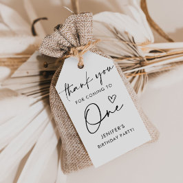 スクリプト ミニマリスト バースデー サンクス ギフトタグ