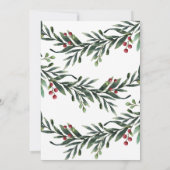 スクリプト メリークリスマス ブランチ ビジネス ホリデー 招待状 (裏面)